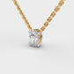 1 Carat Classic Oval Solitaire Pendant(With Chain)