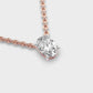 1 Carat Classic Oval Solitaire Pendant(With Chain)