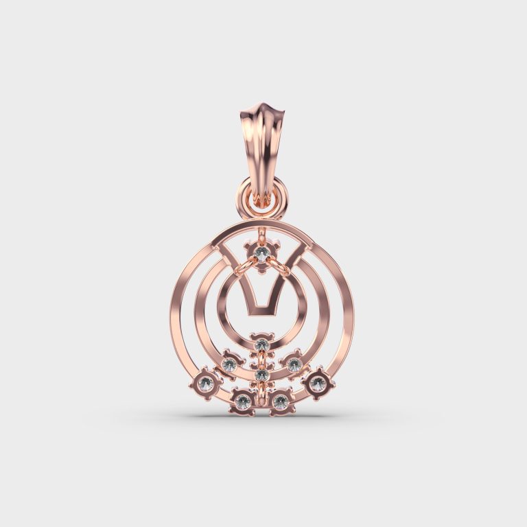 Tangent Bliss Diamond Pendant