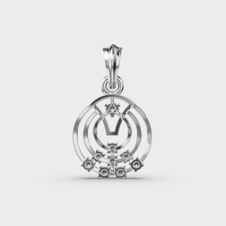 Tangent Bliss Diamond Pendant