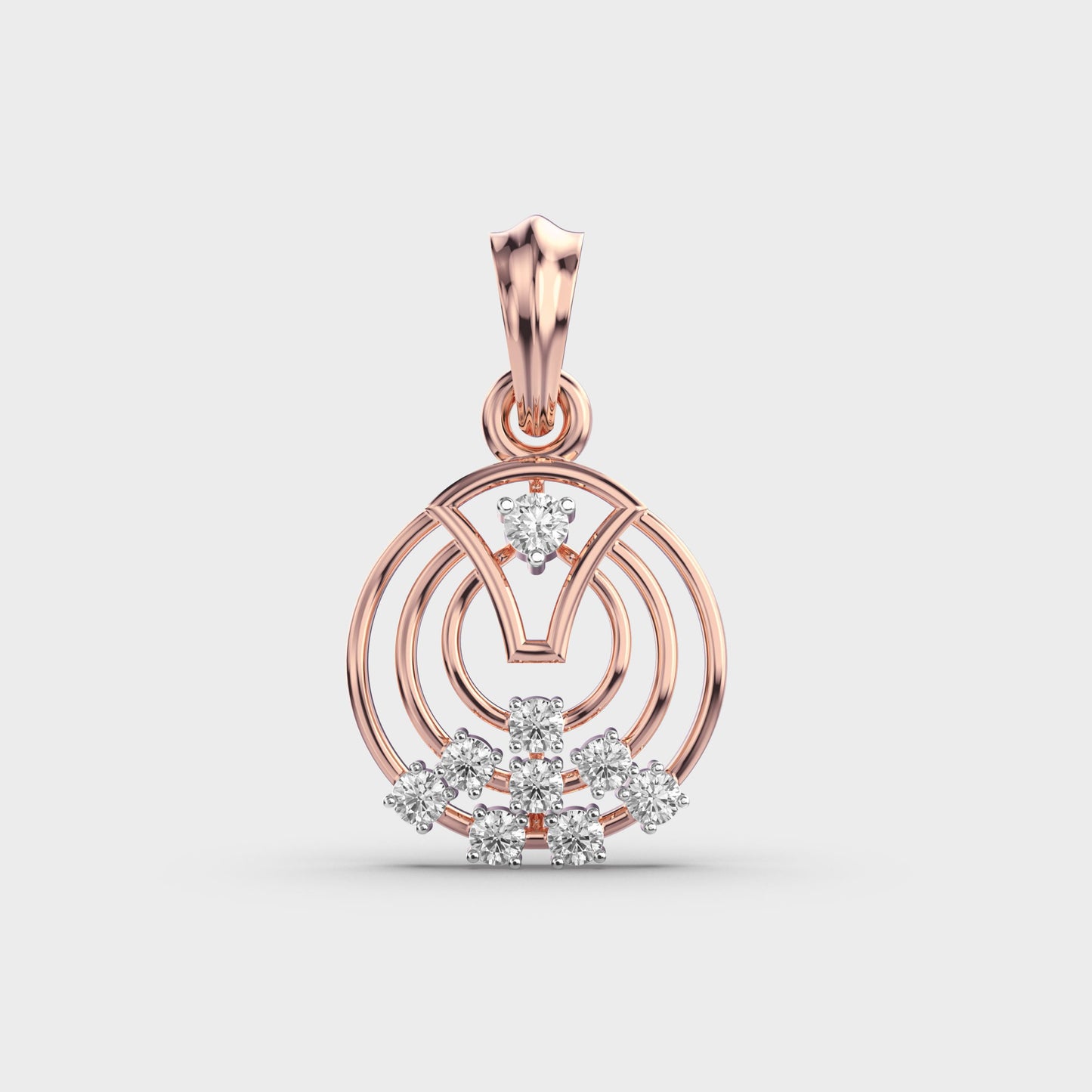 Tangent Bliss Diamond Pendant