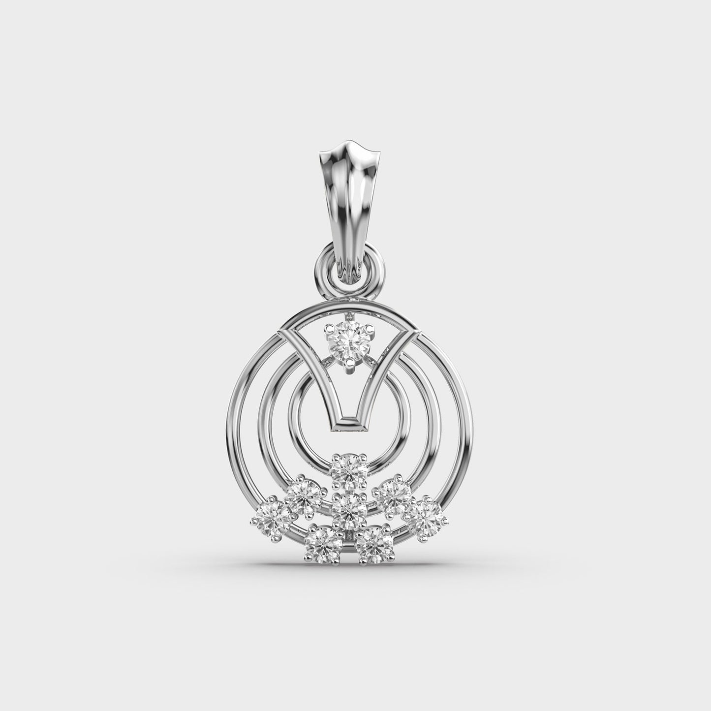 Tangent Bliss Diamond Pendant