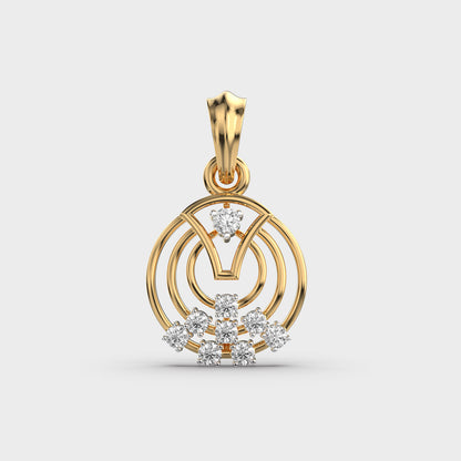 Tangent Bliss Diamond Pendant