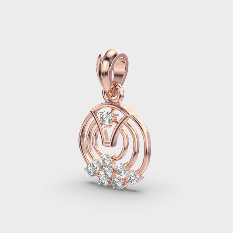 Tangent Bliss Diamond Pendant