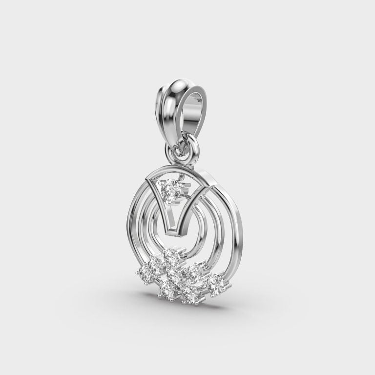 Tangent Bliss Diamond Pendant