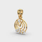 Tangent Bliss Diamond Pendant