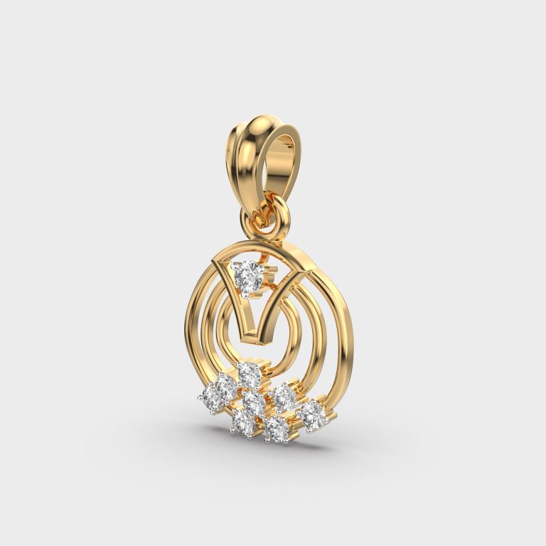 Tangent Bliss Diamond Pendant