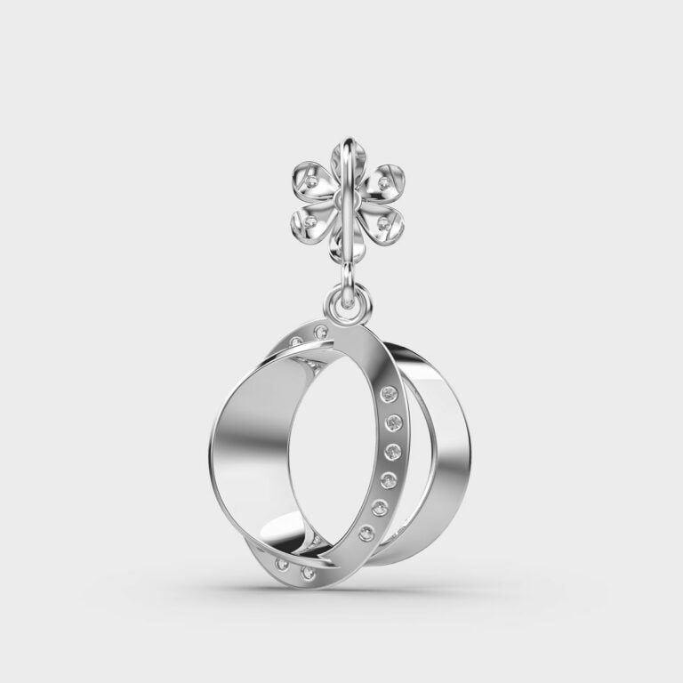 Rosebud Whisper Diamond Pendant (Without Chain)