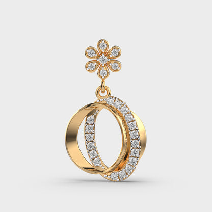Rosebud Whisper Diamond Pendant (Without Chain)