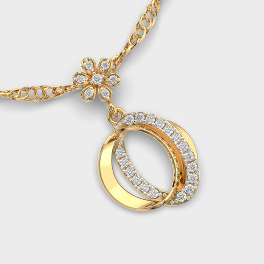 Rosebud Whisper Diamond Pendant (Without Chain)
