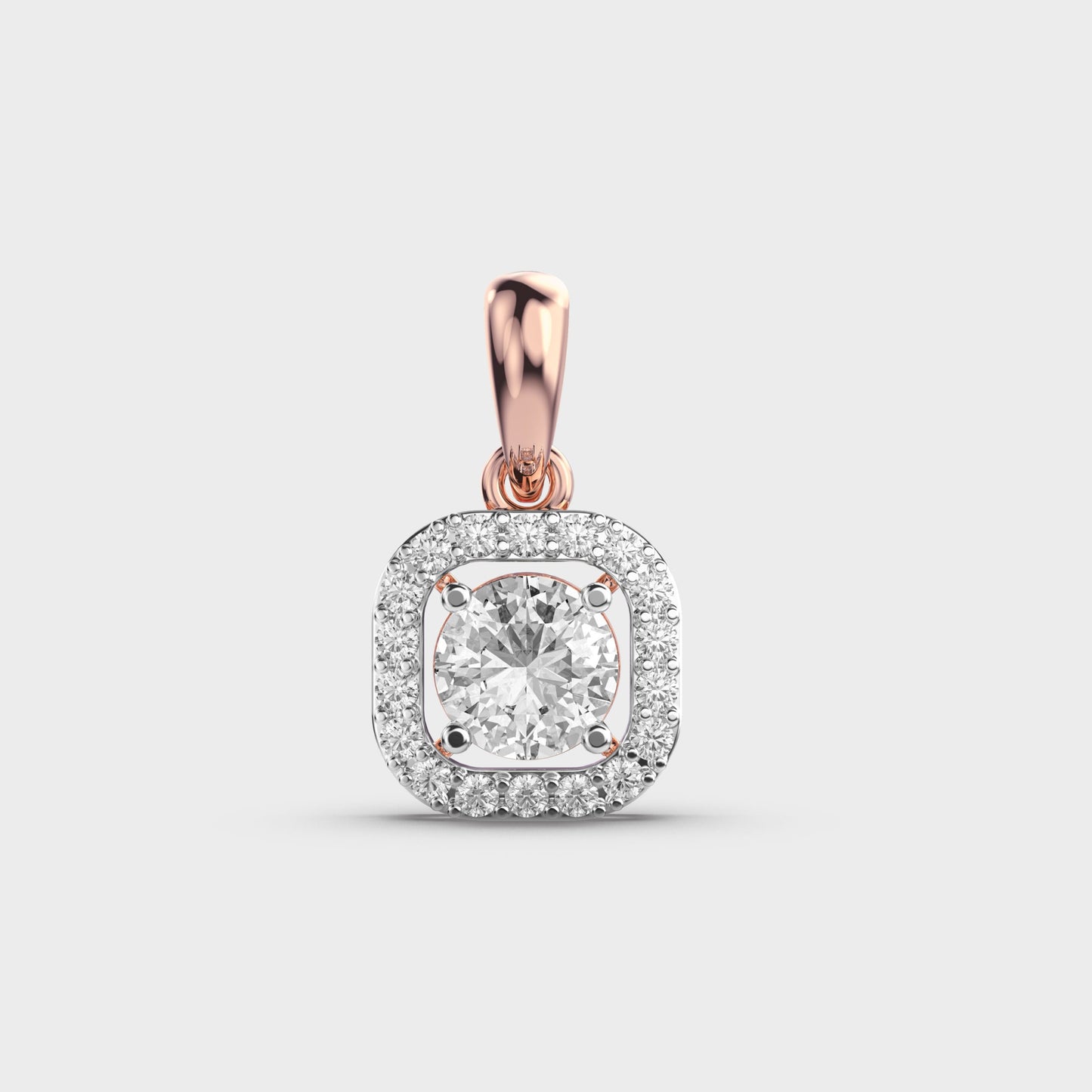 Simple Quad Diamond Pendant