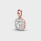 Simple Quad Diamond Pendant