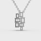 Cluttered Sparkle Diamond Pendant (With Chain)