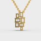 Cluttered Sparkle Diamond Pendant (With Chain)