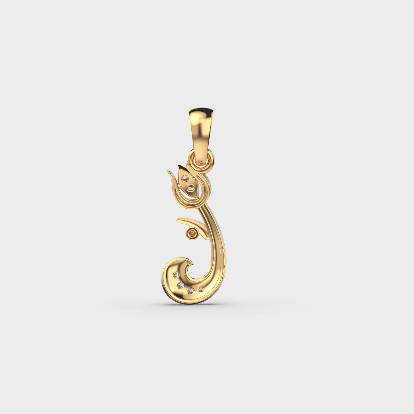 Jai Ganesha Diamond Pendant (Without Chain)