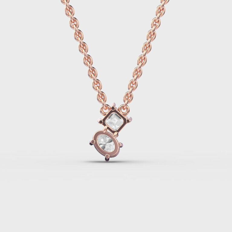 Minimal Abstract Diamond Pendant (With Chain)