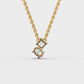 Minimal Abstract Diamond Pendant (With Chain)