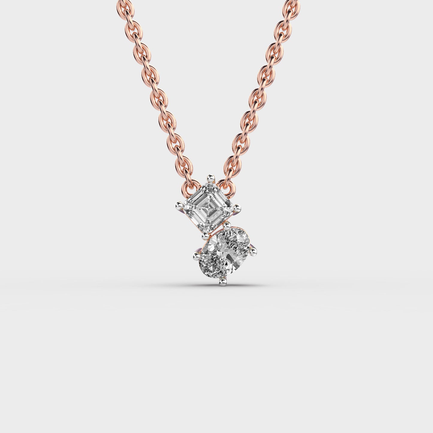 Minimal Abstract Diamond Pendant (With Chain)