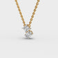 Minimal Abstract Diamond Pendant (With Chain)
