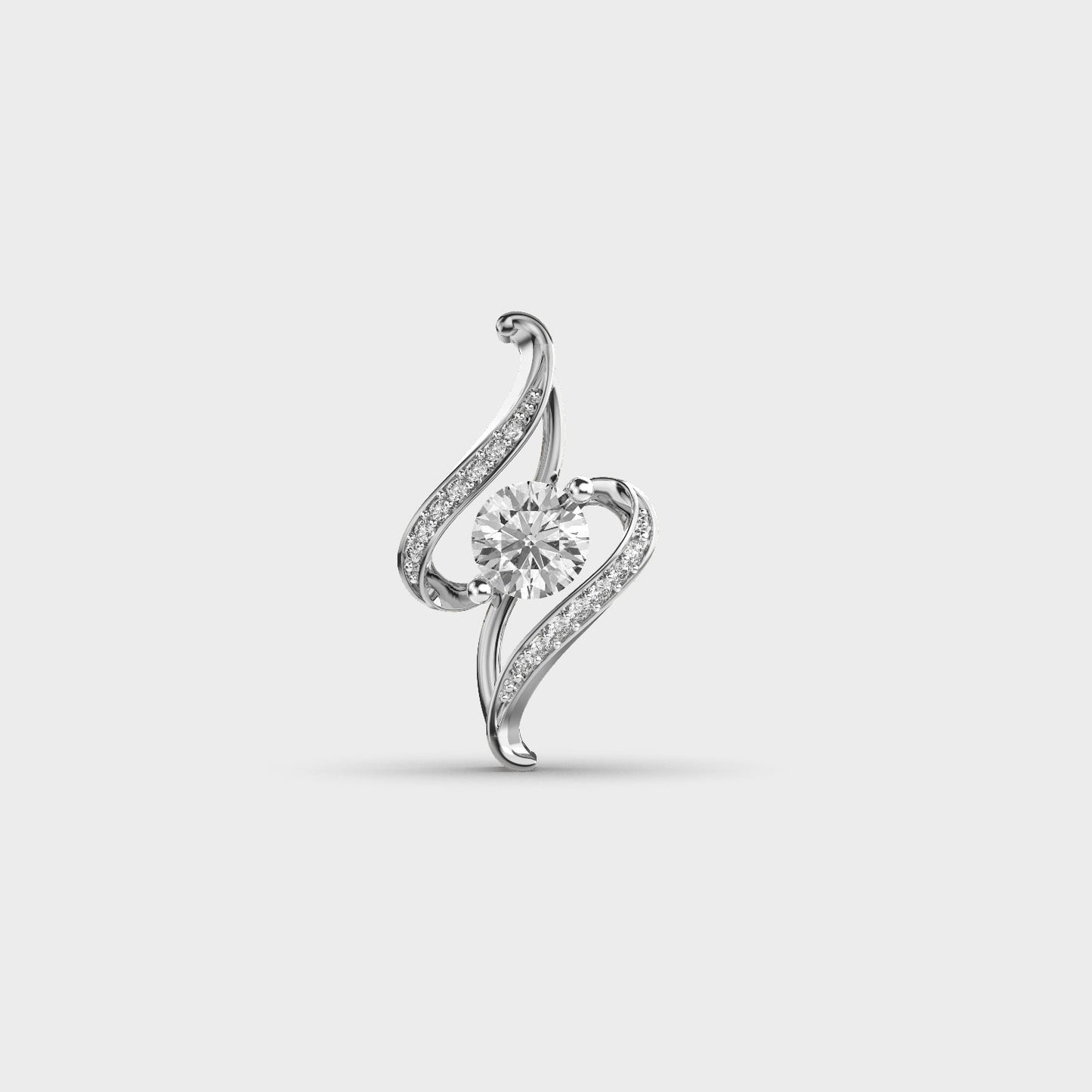Smart Sparkle Diamond Pendant (With Chain)