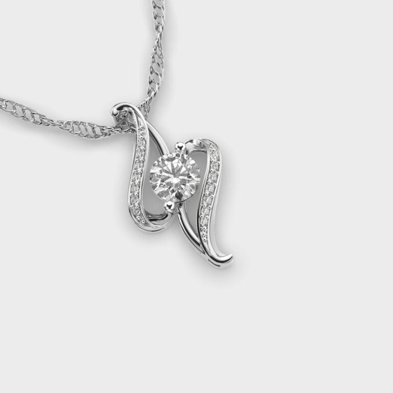 Smart Sparkle Diamond Pendant (With Chain)