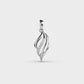Sleek Fall Diamond Pendant(Without Chain)