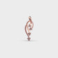 Falling Petals Diamond Pendant (Without Chain)