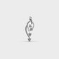 Falling Petals Diamond Pendant (Without Chain)