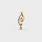 Falling Petals Diamond Pendant (Without Chain)