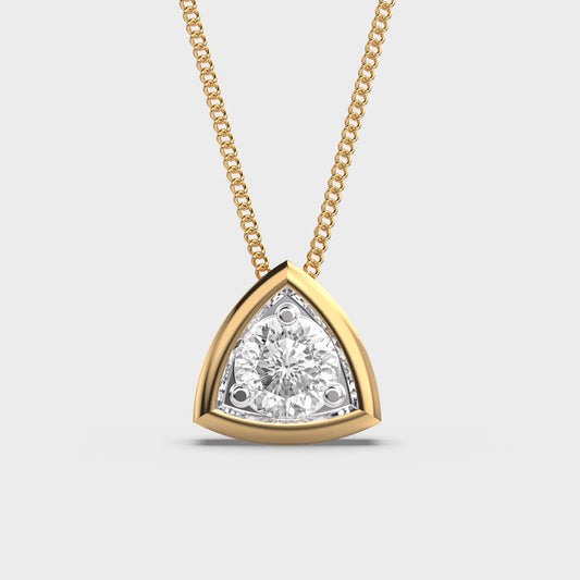 Classy Reuleaux Padma Cut Diamond Pendant