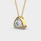 Classy Reuleaux Padma Cut Diamond Pendant