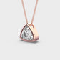 Classy Reuleaux Padma Cut Diamond Pendant