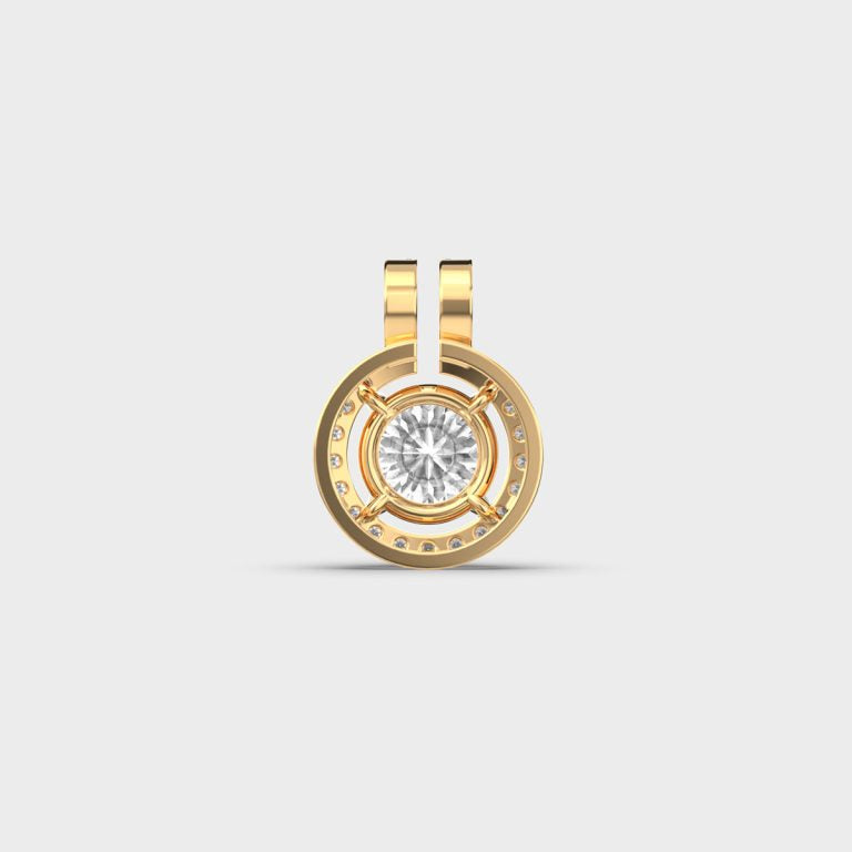 Globular Glam Padma Cut Diamond Pendant