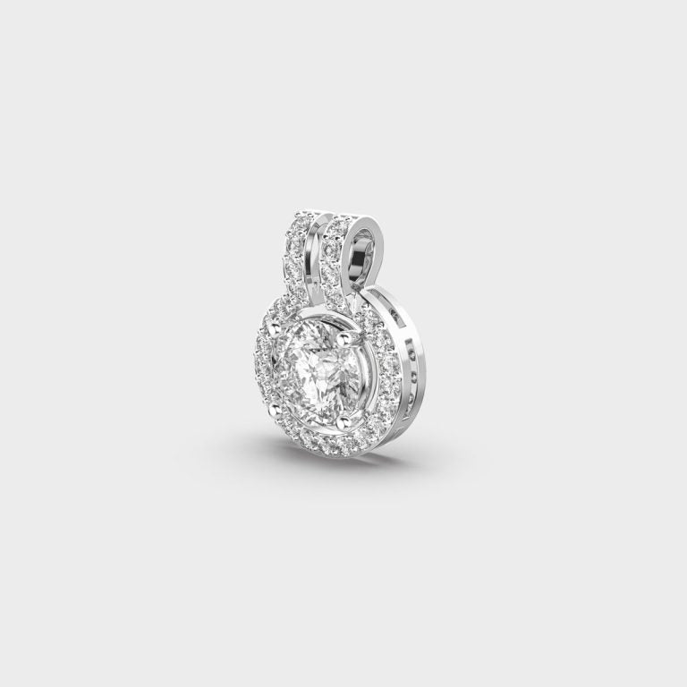 Globular Glam Padma Cut Diamond Pendant