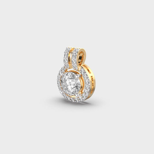 Globular Glam Padma Cut Diamond Pendant