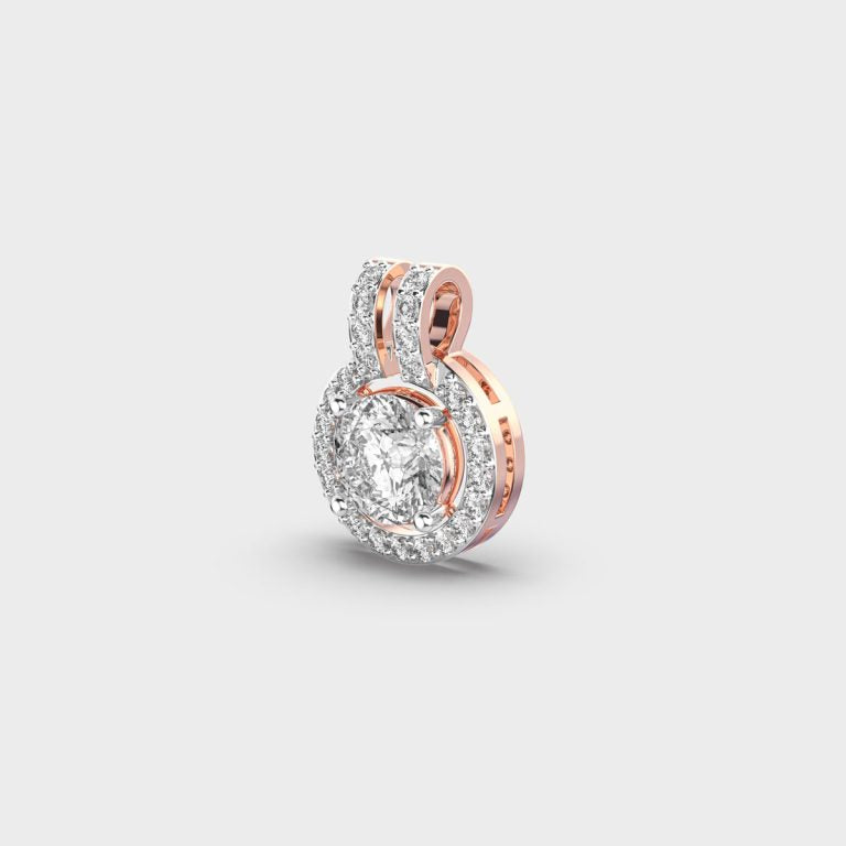 Globular Glam Padma Cut Diamond Pendant