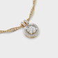 Globular Glam Padma Cut Diamond Pendant