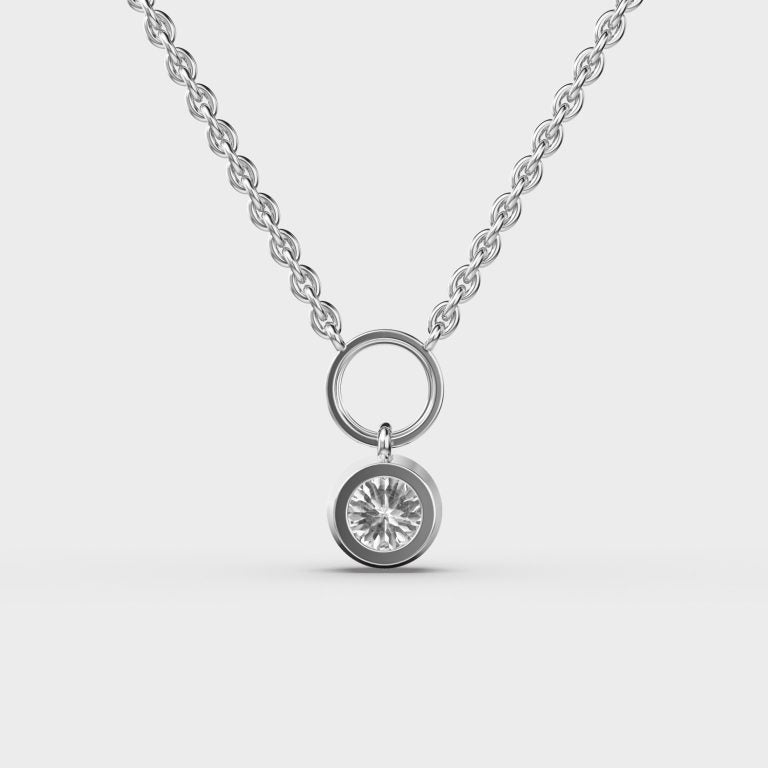 Falling For You Padma Cut Diamond Pendant