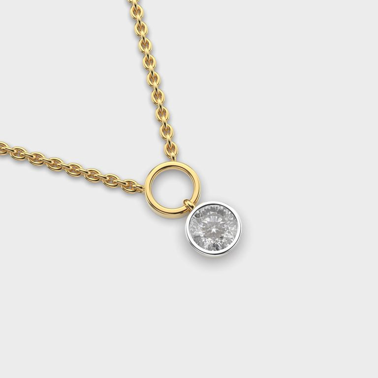 Falling For You Padma Cut Diamond Pendant