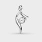 Swirling Ribbons Padma Cut Diamond Pendant
