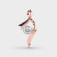 Swirling Ribbons Padma Cut Diamond Pendant