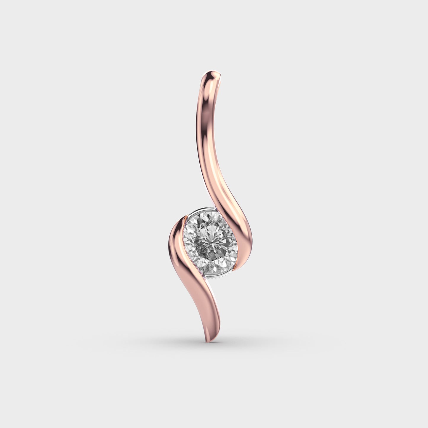 Modish Glamour Padma Cut Diamond Pendant
