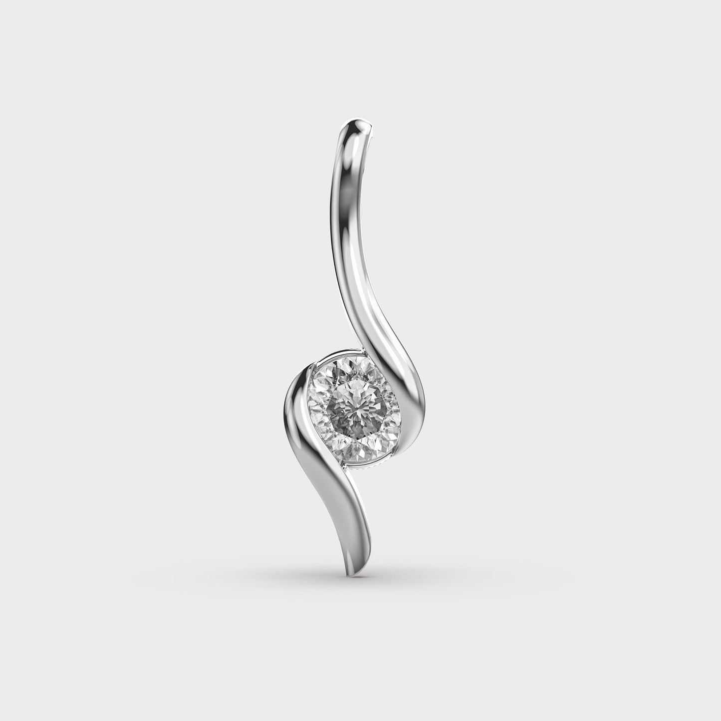 Modish Glamour Padma Cut Diamond Pendant