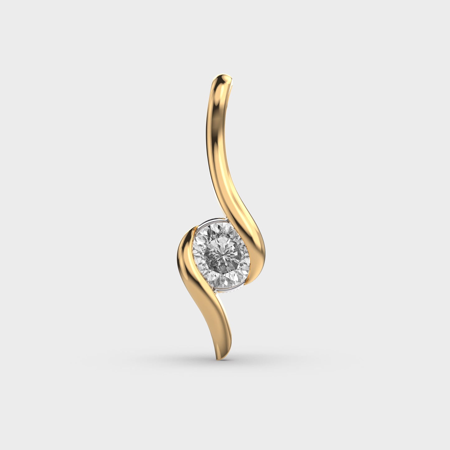 Modish Glamour Padma Cut Diamond Pendant