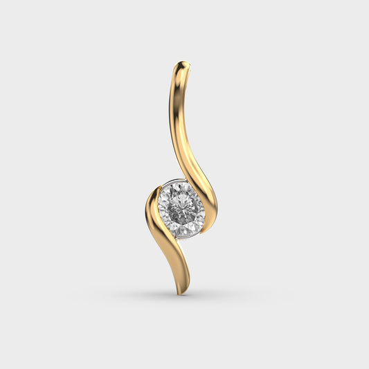 Modish Glamour Padma Cut Diamond Pendant