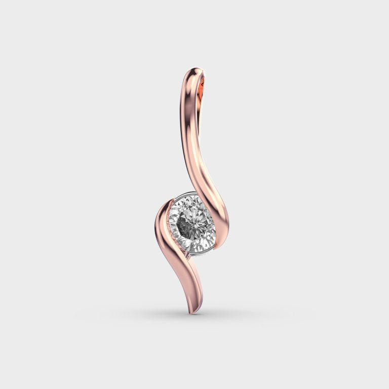 Modish Glamour Padma Cut Diamond Pendant