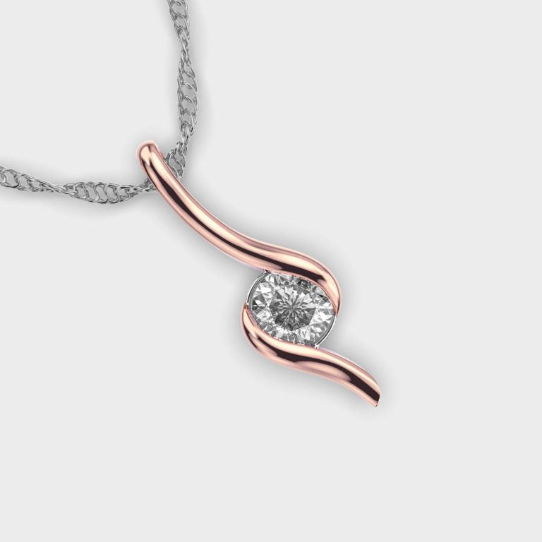 Modish Glamour Padma Cut Diamond Pendant