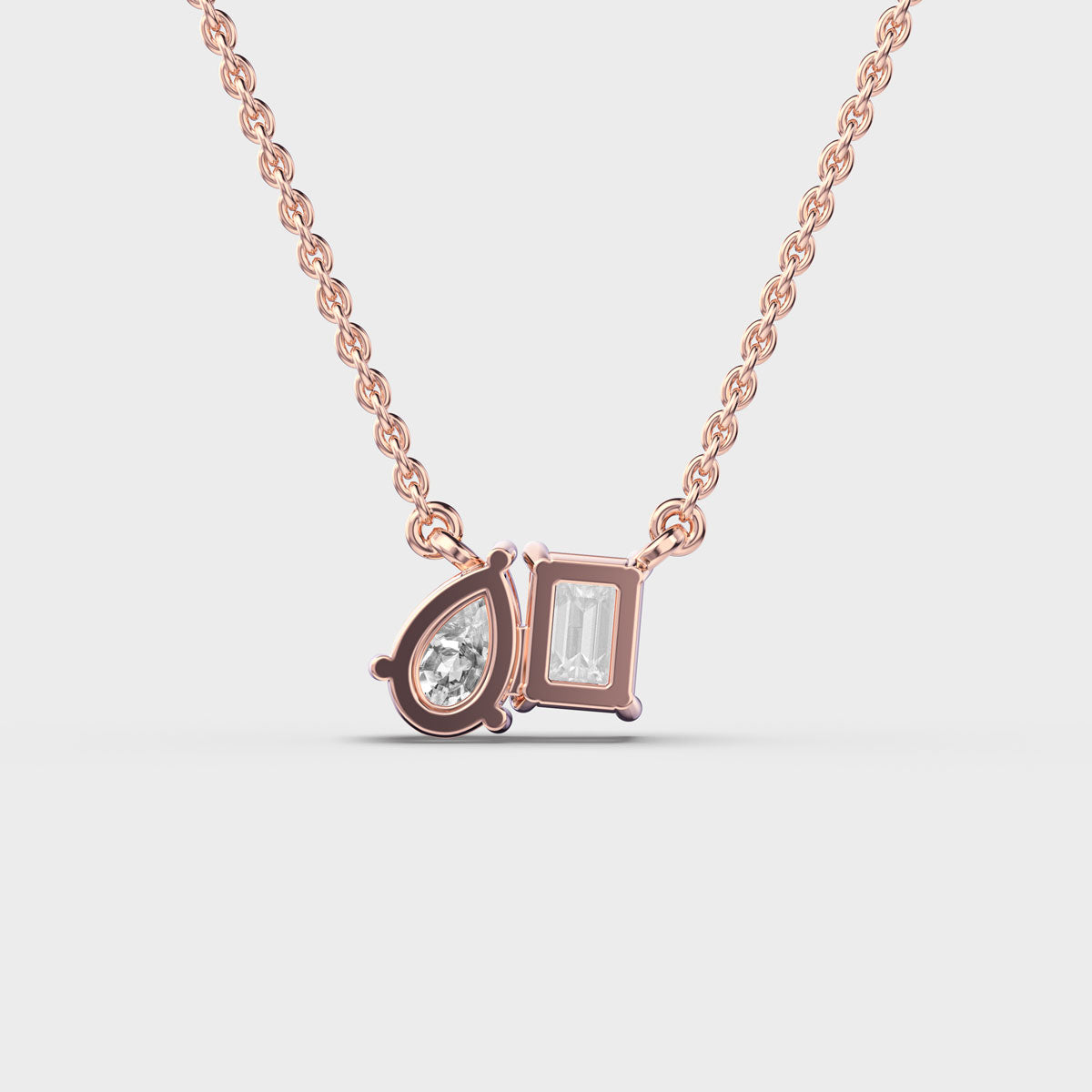 Toi et Moi Diamond Pendant