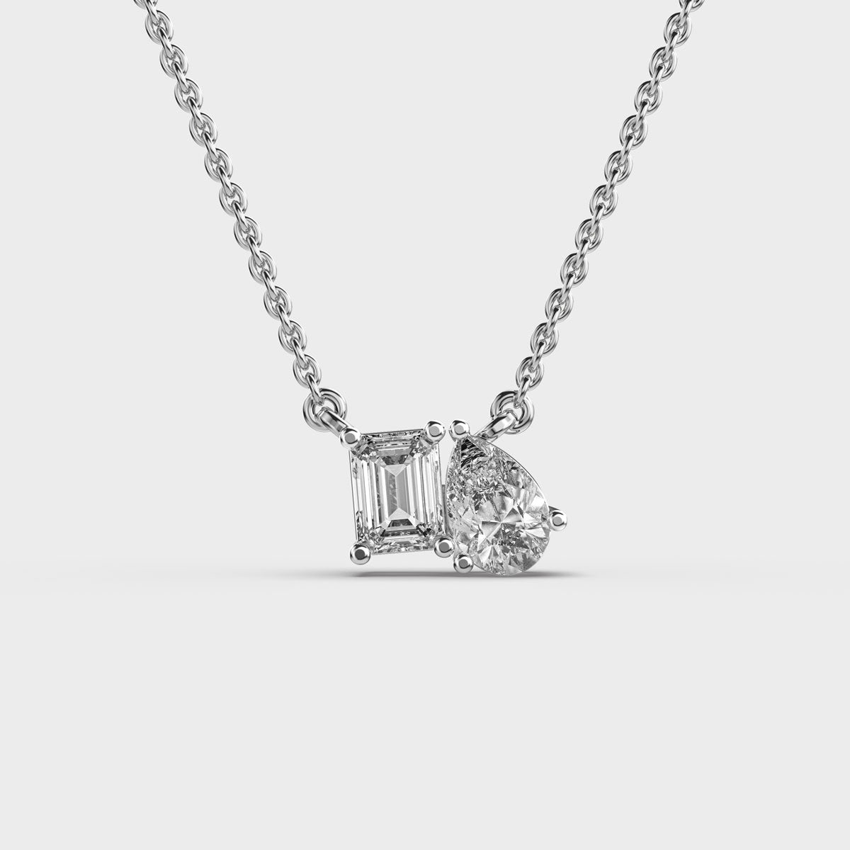 Toi et Moi Diamond Pendant