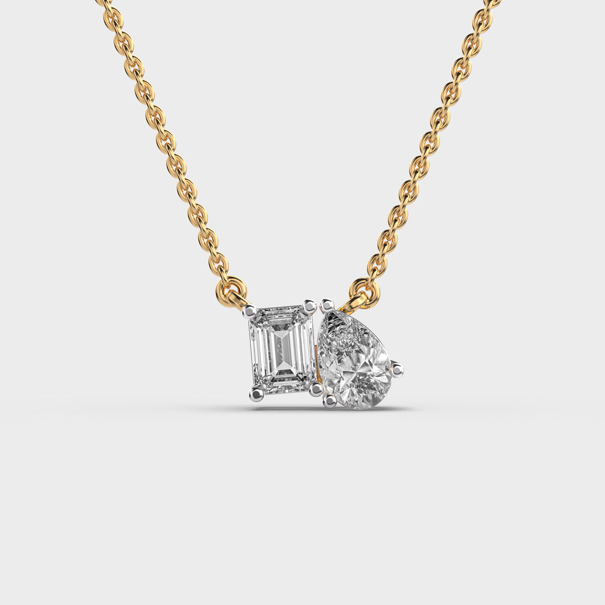 Toi et Moi Diamond Pendant